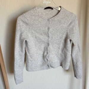 Zara Light Gray Women's Cardigan
